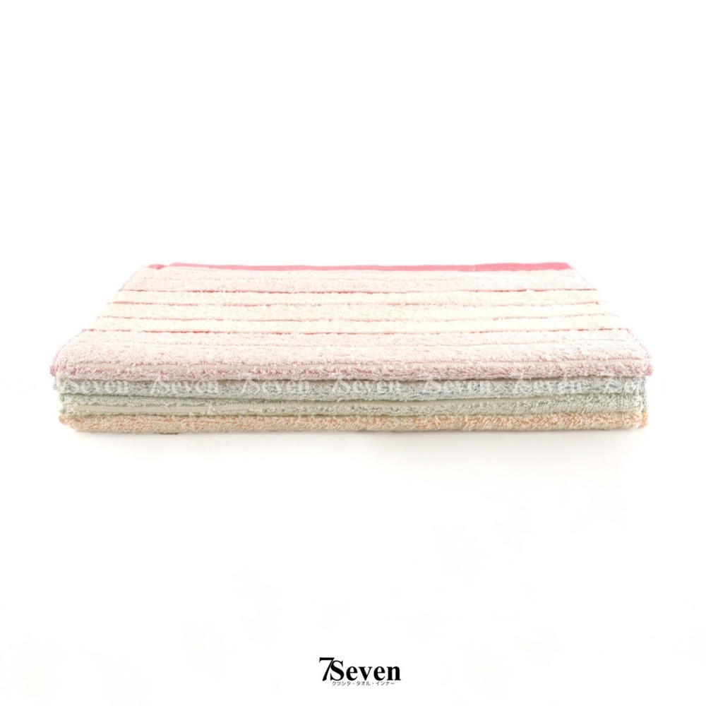 KONES 橫條素色毛巾 約33X76CM 珂妮絲 台灣毛巾 吸水毛巾 洗臉毛巾 擦臉巾【77socks】1400 喜帥-細節圖3