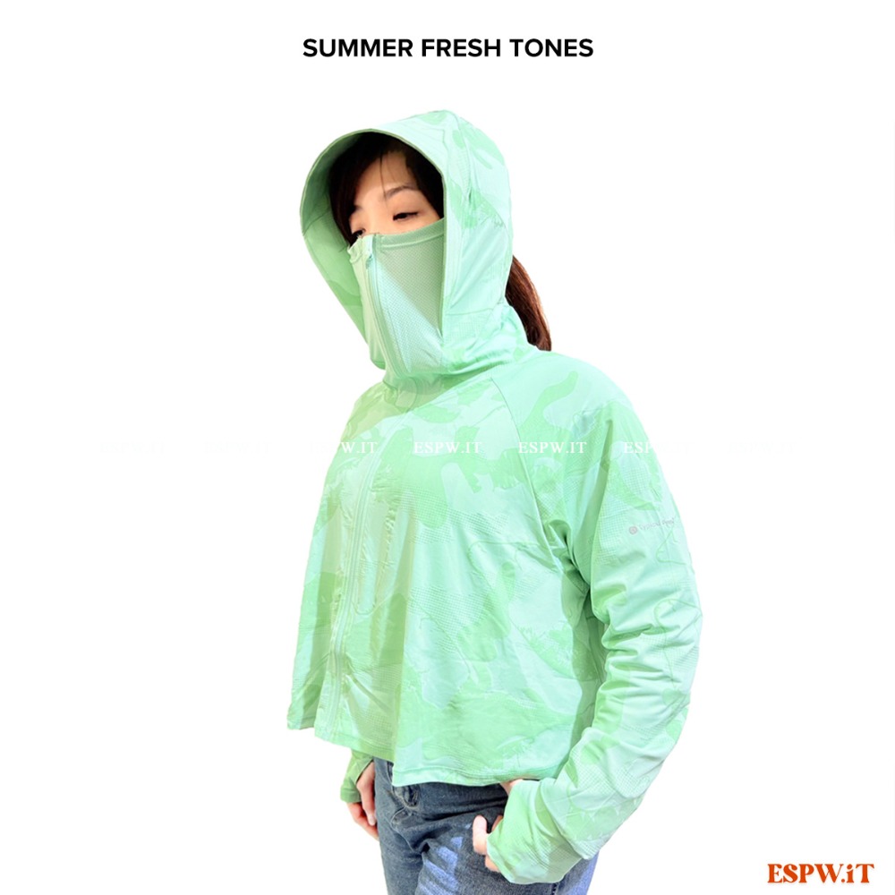 【ESPW.IT】冰感防曬斗篷外套 涼感冰絲 全臉防曬衣 輕薄防曬外套 機車防曬外套 CC-24G01-規格圖7