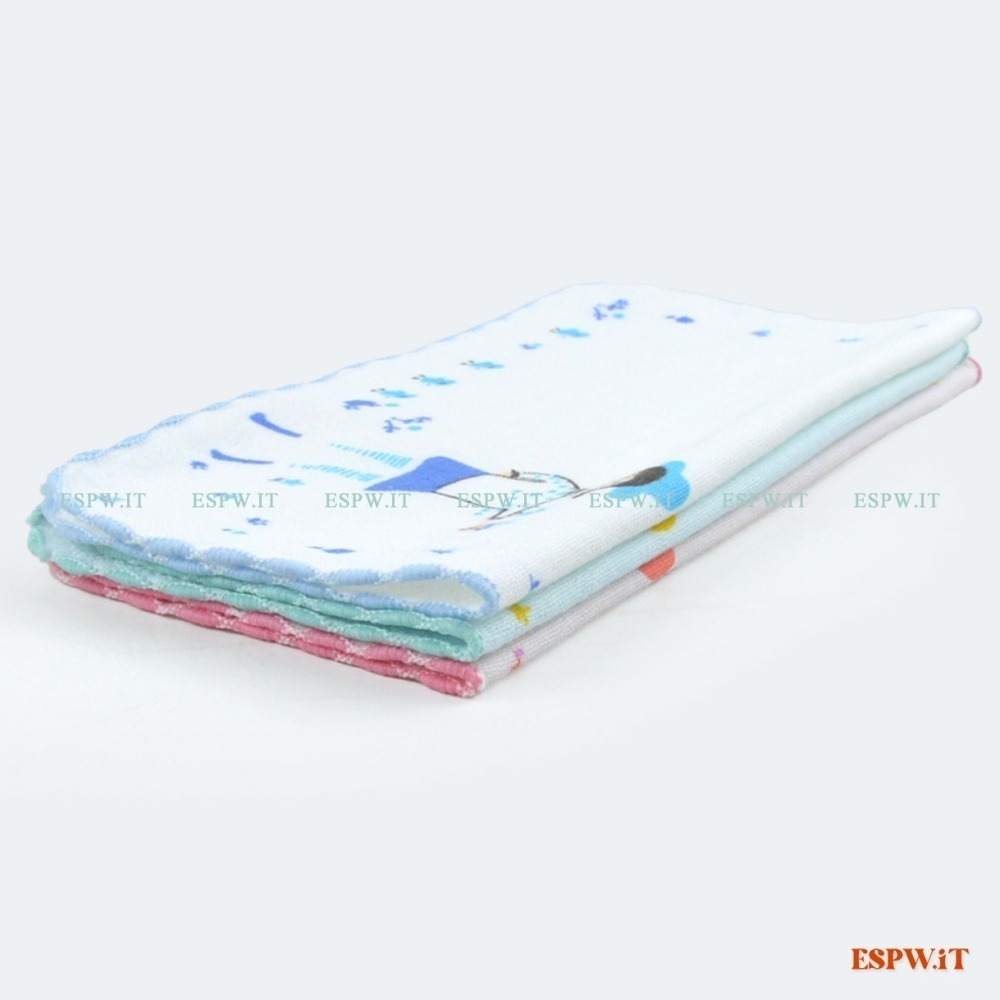 【ESPW.IT】雙鶴牌 法國女孩純棉紗布手帕 小方巾 25X25cm 嬰兒口水巾 小手巾 紗布方巾 台灣製 1051-細節圖2