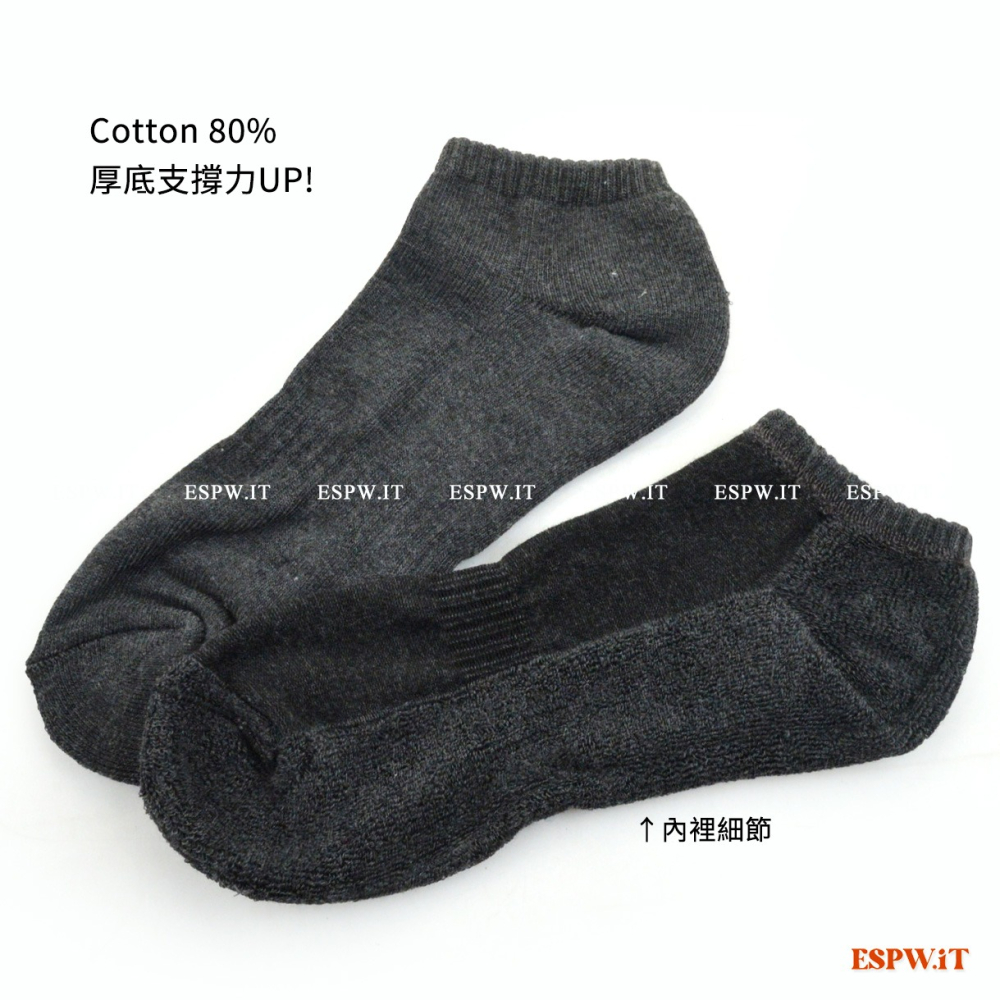 【ESPW.IT】XXL加厚氣墊船襪 吸汗短襪 踝襪 男襪 台灣製 棉襪 HANG YOUNG 奈米吉特 HY-1005-細節圖2
