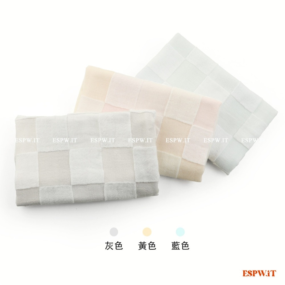 【ESPW.IT】Gemini彩色方格紗布童巾 約28X48CM 無捻紗紗布 洗澡巾 餵奶巾 口水巾 SD456K 双星-細節圖4