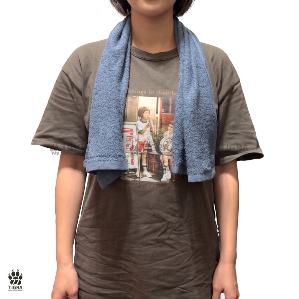 non-no職人加長毛巾 輕薄毛巾 約35X98cm 運動毛巾 擦髮毛巾 包頭巾 工作頭巾【TIGRA.77】42257-細節圖2