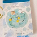 MOFUSAND-可愛貓咪便條紙-海洋海豹x草莓鬆餅-規格圖3