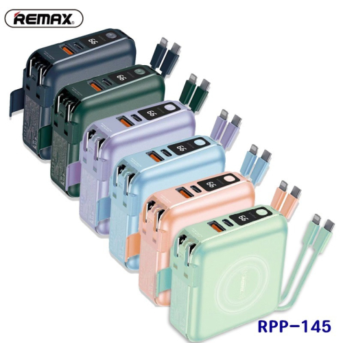 【現貨直出】REMAX 無界2 RPP-145 10000mAh PD+QC 快充+自帶線+插頭行動電源 - 【黃玫瑰】家電 3C 通訊