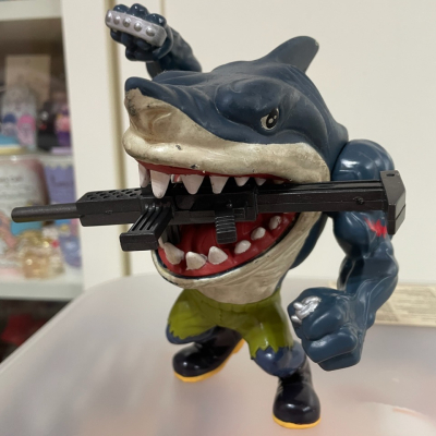 二手 絕版 鯊魚俠 Street Sharks 俠客歐尼爾 咬槍 機關槍