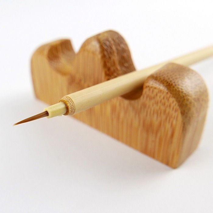 枕頭山 極品 圭筆 狼毫 毛筆 勾邊 線筆 書法 抄經 練字 山水畫 國畫 開光 描邊 大楷 中楷 小楷 16F-細節圖2