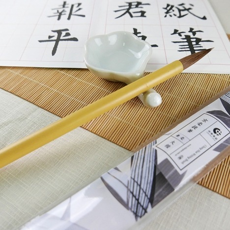 枕頭山 京毫提筆 兼毫毛筆 大楷 楷書 隸書 草書 行書 隸書 篆書 毛筆 書法 抄經 練字 山水畫 國畫 開光 描邊-細節圖5