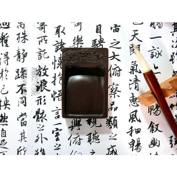 枕頭山 長硯 硯台 原石 毛筆 書法 水墨畫 國畫 抄經 寫經 開學禮物 畢業禮物 升遷 生日-細節圖7