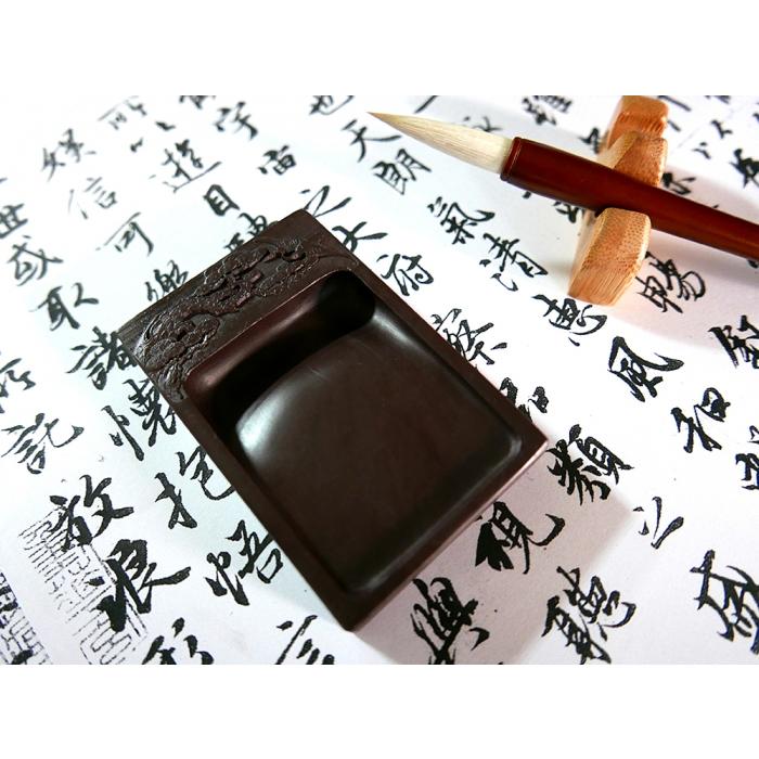枕頭山 長硯 硯台 原石 毛筆 書法 水墨畫 國畫 抄經 寫經 開學禮物 畢業禮物 升遷 生日-細節圖8