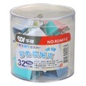 枕頭山 SDI 手牌 024 小幫手 OA筒 彩色 長尾夾 燕尾夾 夾子 14F-規格圖6