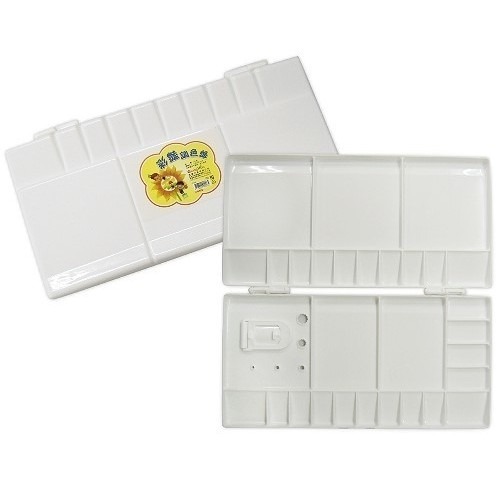 枕頭山 O-034 ABS 30格 摺疊 調色盤 顏料盤 中華 8F-細節圖2