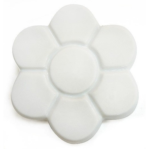 枕頭山 W-C0 陶瓷 中白碟 碟子 碟皿 墨盤 調色盤 顏料盤 碟子 水彩 國畫 山水畫 油畫 水彩 墨水 8F-細節圖2