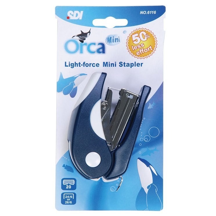 枕頭山 SDI 手牌 6116 Orca 3號 附針 省力型 訂書機 釘書機 14F-細節圖4