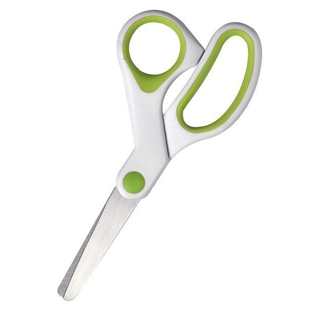 枕頭山 SDI 手牌 0848C 5-1/4吋 雙色 圓頭 安全 防滑 學生 剪刀 17F-細節圖3