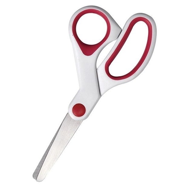 枕頭山 SDI 手牌 0848C 5-1/4吋 雙色 圓頭 安全 防滑 學生 剪刀 17F-細節圖5