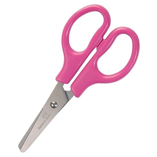 枕頭山 SDI 手牌 0856D 5-1/4吋 兒童 圓頭 安全 左右手 好握 剪刀 17F-細節圖2