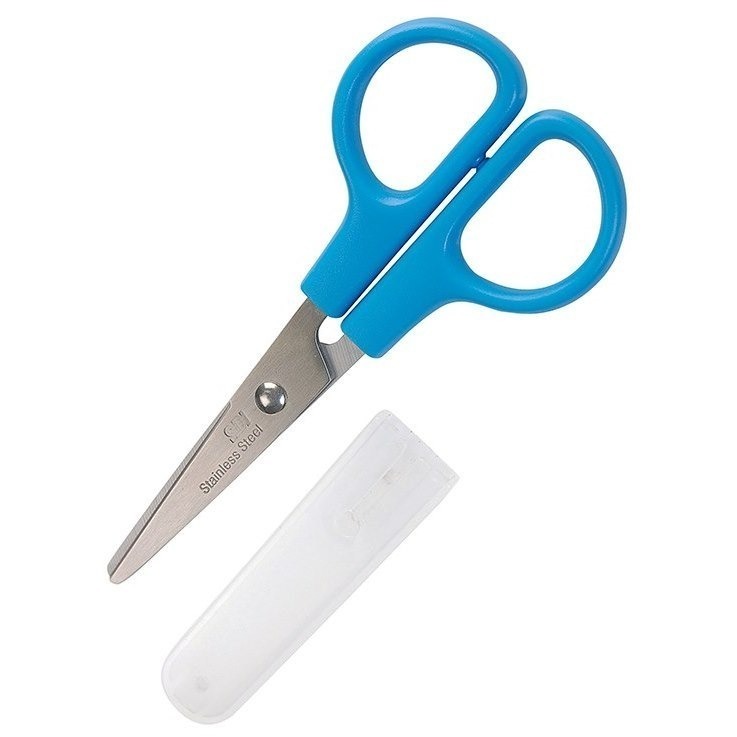 枕頭山 SDI 手牌 0857D 4-3/4吋 兒童 附蓋 圓頭 安全 左右手 迷你 剪刀 17F-細節圖2