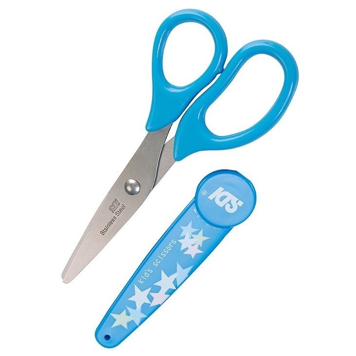 枕頭山 SDI 手牌 0858C 5-1/2吋 可愛 附蓋 圓頭 安全 學生 剪刀 17F-細節圖4