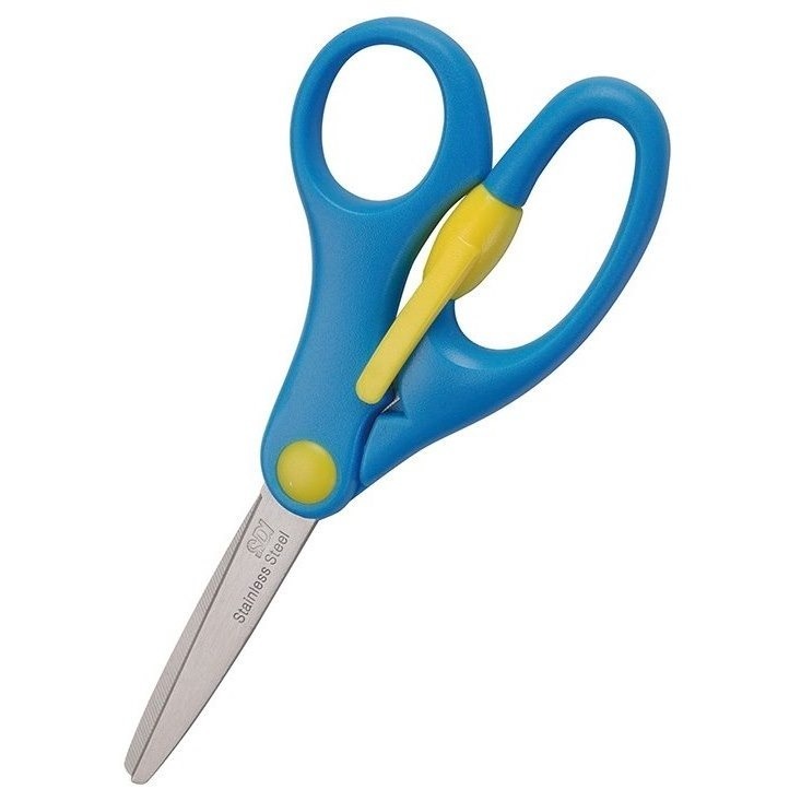 枕頭山 SDI 手牌 0859C 5-1/2吋 輕鬆握 圓頭 安全 省力 學生 剪刀 17F-細節圖2