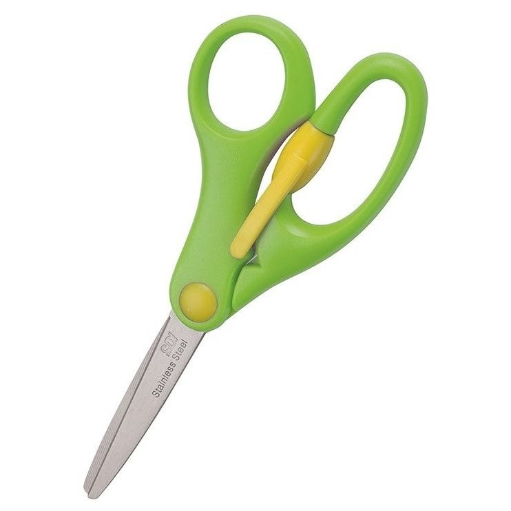 枕頭山 SDI 手牌 0859C 5-1/2吋 輕鬆握 圓頭 安全 省力 學生 剪刀 17F-細節圖3