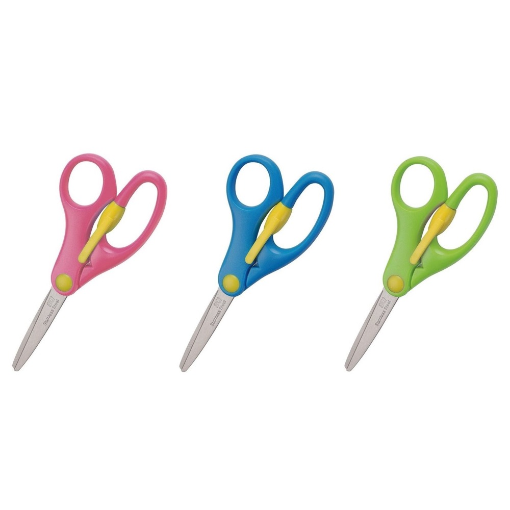 枕頭山 SDI 手牌 0859C 5-1/2吋 輕鬆握 圓頭 安全 省力 學生 剪刀 17F-細節圖7