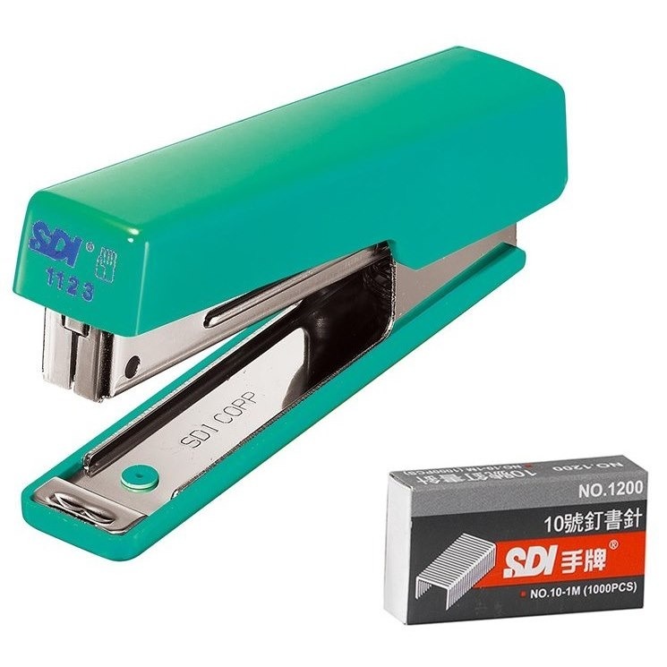 枕頭山 SDI 手牌 1123CA 10號 附針 雙排 高效型 訂書機 釘書機 14F-細節圖5