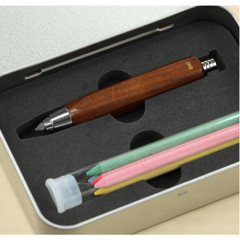 枕頭山 SKB TM-504 四角木頭繪圖筆組 工程筆 彩繪筆 畢業禮物 開學禮物 升遷 祝福-細節圖7