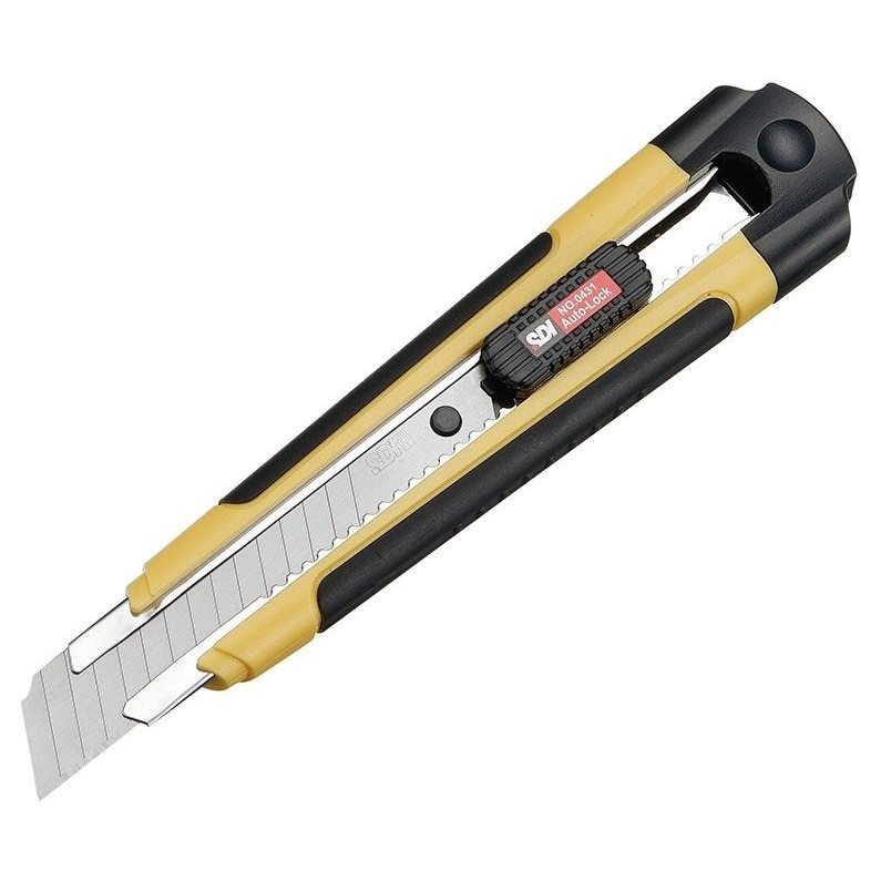 枕頭山 SDI 手牌 0431C 18mm 雙色 防滑 自動鎖定 左右手 大 美工刀 小刀 17F-細節圖2