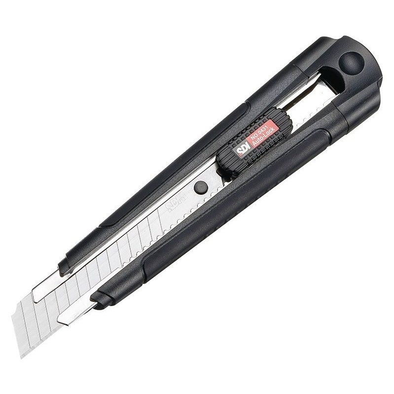 枕頭山 SDI 手牌 0431C 18mm 雙色 防滑 自動鎖定 左右手 大 美工刀 小刀 17F-細節圖3