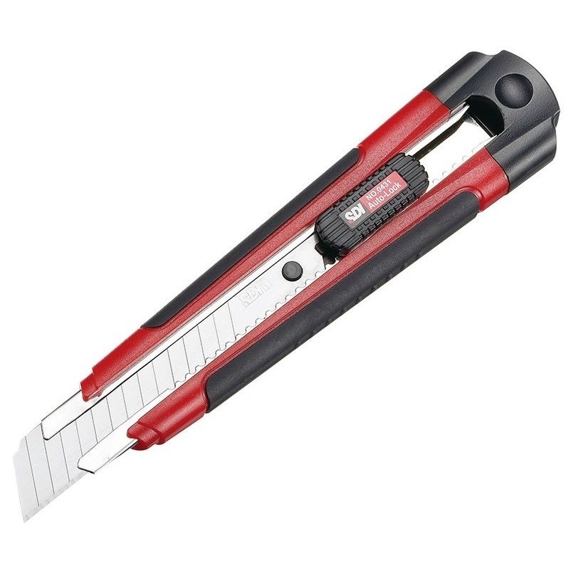 枕頭山 SDI 手牌 0431C 18mm 雙色 防滑 自動鎖定 左右手 大 美工刀 小刀 17F-細節圖4