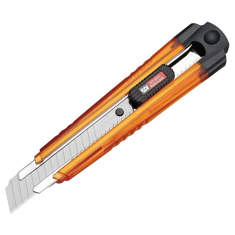 枕頭山 SDI 手牌 0433C-T 18mm 透明 自動鎖定 左右手 大 美工刀 小刀 17F-細節圖2