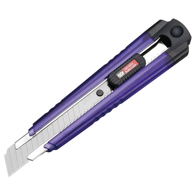 枕頭山 SDI 手牌 0433C-T 18mm 透明 自動鎖定 左右手 大 美工刀 小刀 17F-細節圖3