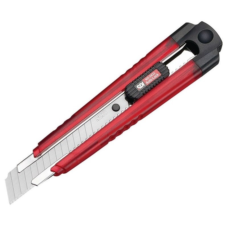 枕頭山 SDI 手牌 0433C-T 18mm 透明 自動鎖定 左右手 大 美工刀 小刀 17F-細節圖4