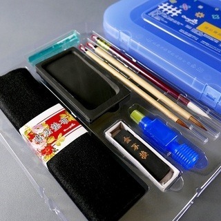 枕頭山 國品 寶盒 毛筆 墨條 硯台 文鎮 紙鎮 筆架 筆擱 墊布 書法 文房四寶 開學用品 學生禮物 16F-細節圖8