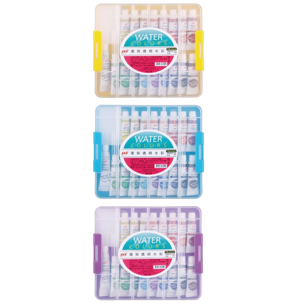 枕頭山 SKB 環保透明水彩 透明水彩 水彩 廣告顏料 顏料 繪畫 寫生 創作 調色-細節圖2