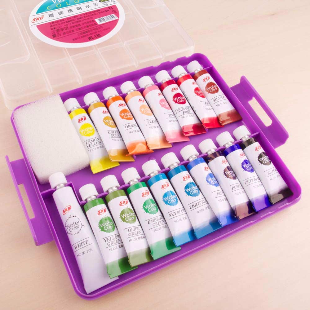 枕頭山 SKB 環保透明水彩 透明水彩 水彩 廣告顏料 顏料 繪畫 寫生 創作 調色-細節圖5