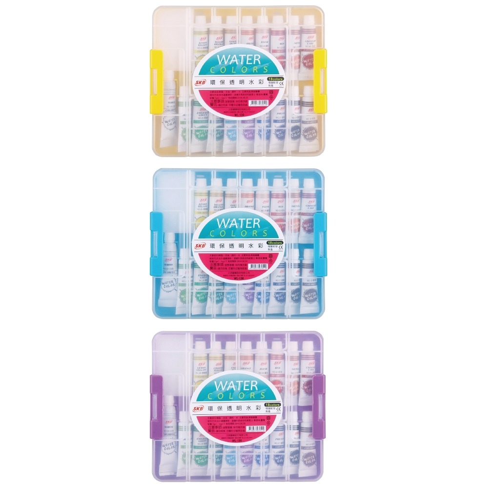 枕頭山 SKB 環保透明水彩 透明水彩 水彩 廣告顏料 顏料 繪畫 寫生 創作 調色-規格圖6