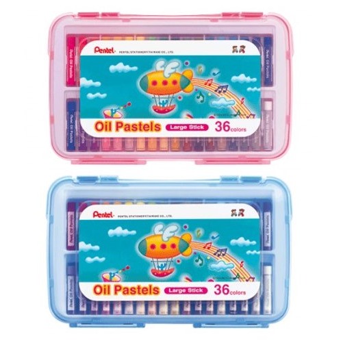 枕頭山 PENTEL 飛龍 GHTP PP盒 12色 16色 24色 36色 特大 粉蠟筆 蠟筆-細節圖4
