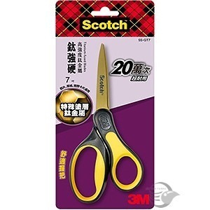 枕頭山 3M Scotch 超銳利鈦金屬事務剪刀 鈦金屬剪刀 事務剪刀 辦公剪刀 省力剪刀 耐用剪刀 剪刀-細節圖2