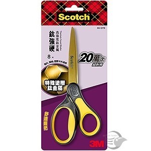 枕頭山 3M Scotch 超銳利鈦金屬事務剪刀 鈦金屬剪刀 事務剪刀 辦公剪刀 省力剪刀 耐用剪刀 剪刀-細節圖3