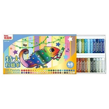 枕頭山 PENTEL 飛龍 GHT2 12色 16色 24色 36色 48色 變色龍 特大 粉蠟筆 蠟筆-細節圖5