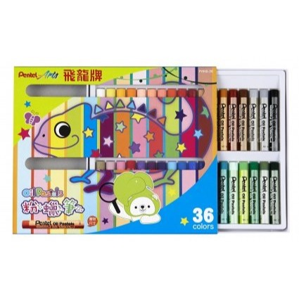 枕頭山 PENTEL 飛龍 PHN9 12色 16色 25色 36色 50色 粉蠟筆 蠟筆-細節圖4
