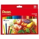 枕頭山 PENTEL 飛龍 CB8 12色 24色 36色 紙盒 彩色 鉛筆 色鉛筆 彩色蠟筆 蠟筆 畫筆 畫畫 8F-規格圖5