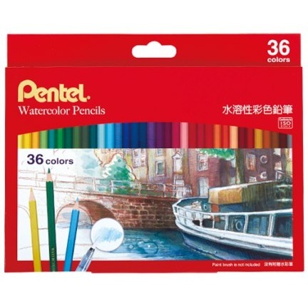 枕頭山 PENTEL 飛龍 CB9 12色 24色 36色 水溶性 彩色 鉛筆 色鉛筆 8F-細節圖3