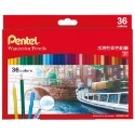 枕頭山 PENTEL 飛龍 CB9 12色 24色 36色 水溶性 彩色 鉛筆 色鉛筆 8F-規格圖5