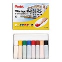 枕頭山 PENTEL 飛龍 HTP 8色 12色 18色 24色 不透明 水彩 廣告 顏料 繪畫 寫生 創作 調色-規格圖5