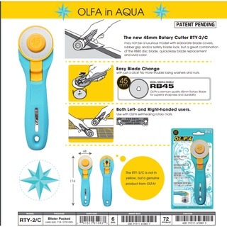 枕o RTY-2/C/NBL 輪轉式割布刀 割布刀 滾輪刀 裁布刀 布刀 (45mm)-細節圖3