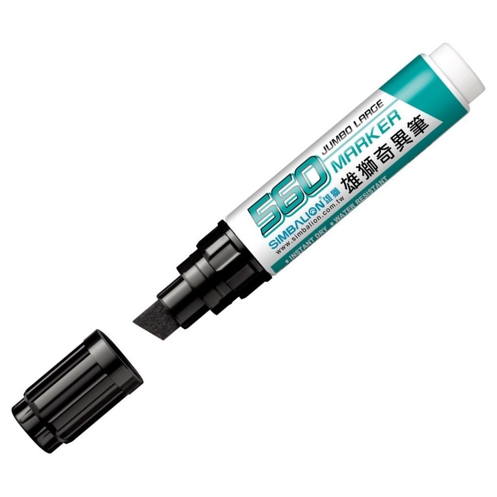 枕頭山 SIMBALION 雄獅 560 12.0 8色 斜頭 奇異筆 麥克筆 油性筆-細節圖4