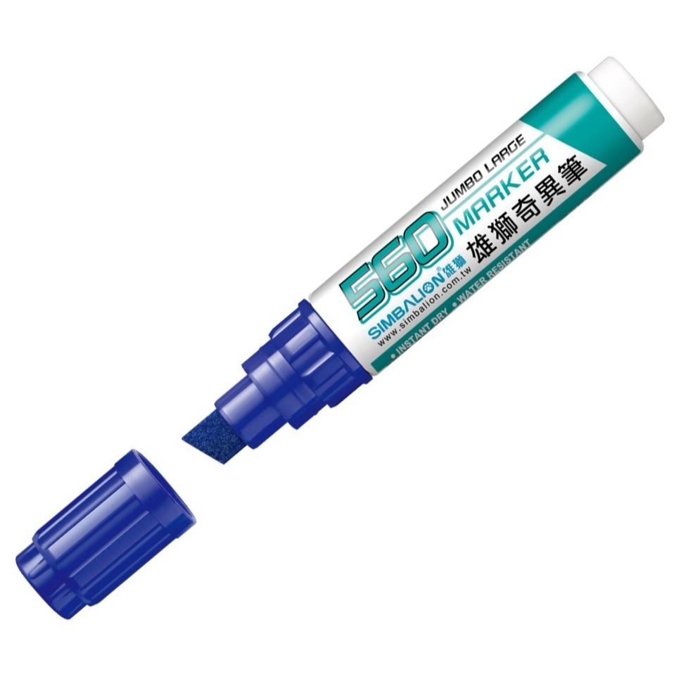 枕頭山 SIMBALION 雄獅 560 12.0 8色 斜頭 奇異筆 麥克筆 油性筆-細節圖5