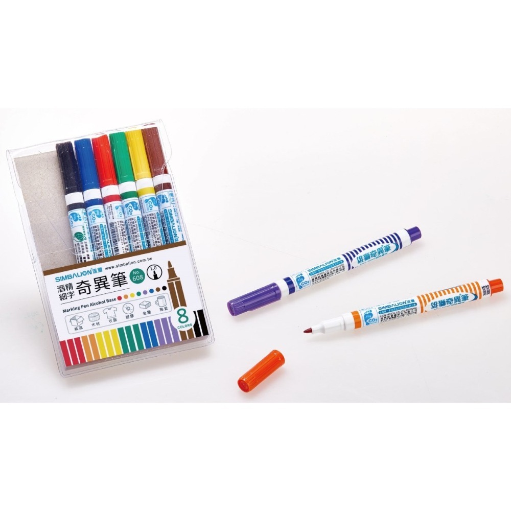 枕頭山 SIMBALION 雄獅 600 604 608 612 4色 8色 12色 1.0 細字 奇異筆 麥克筆-細節圖2